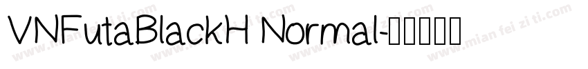 VNFutaBlackH Normal字体转换